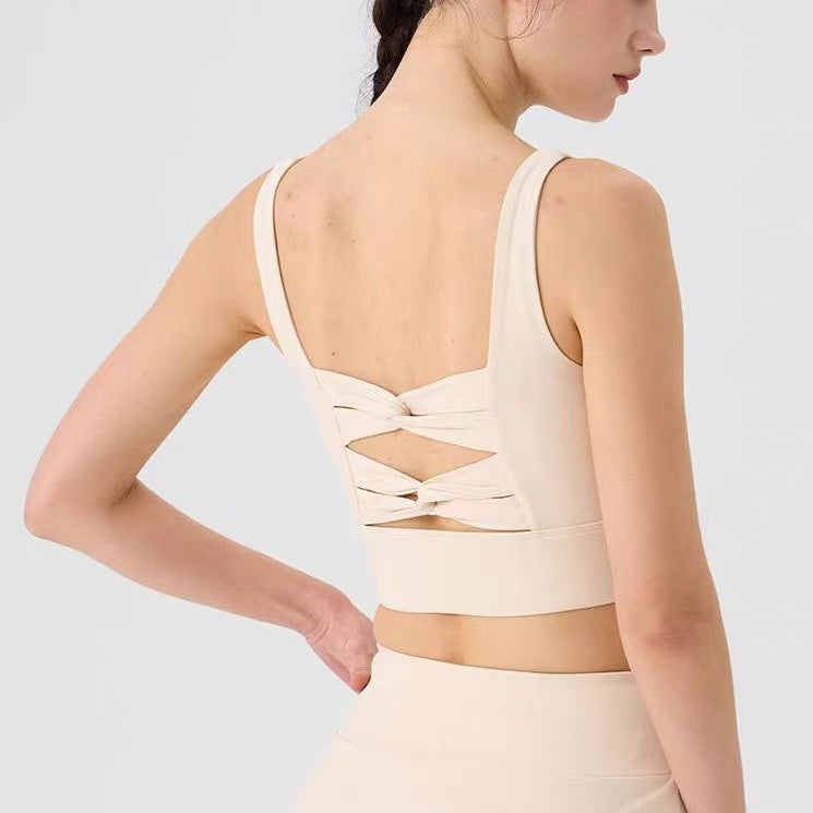 Women's twist-back active tank top – view 3