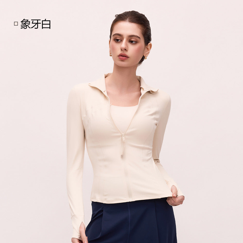 Women's Thumbhole High-Neck Active Jacket – product view 8