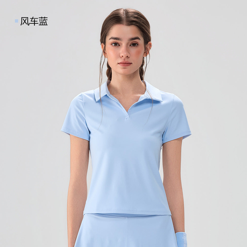 Women's Short-Sleeve Polo Golf Shirt – product view 7