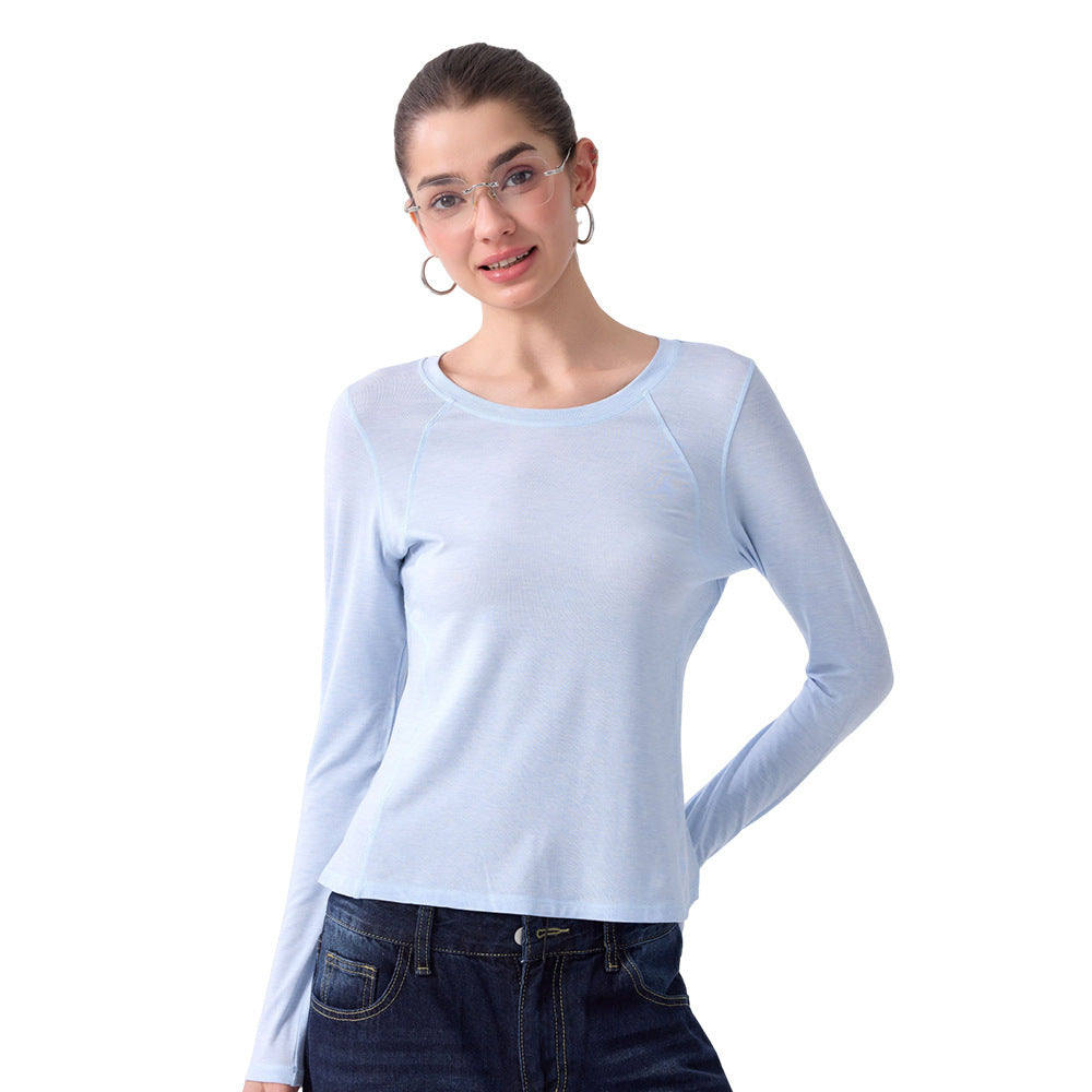 Women's Crew-Neck Activewear T-Shirt – product view 5
