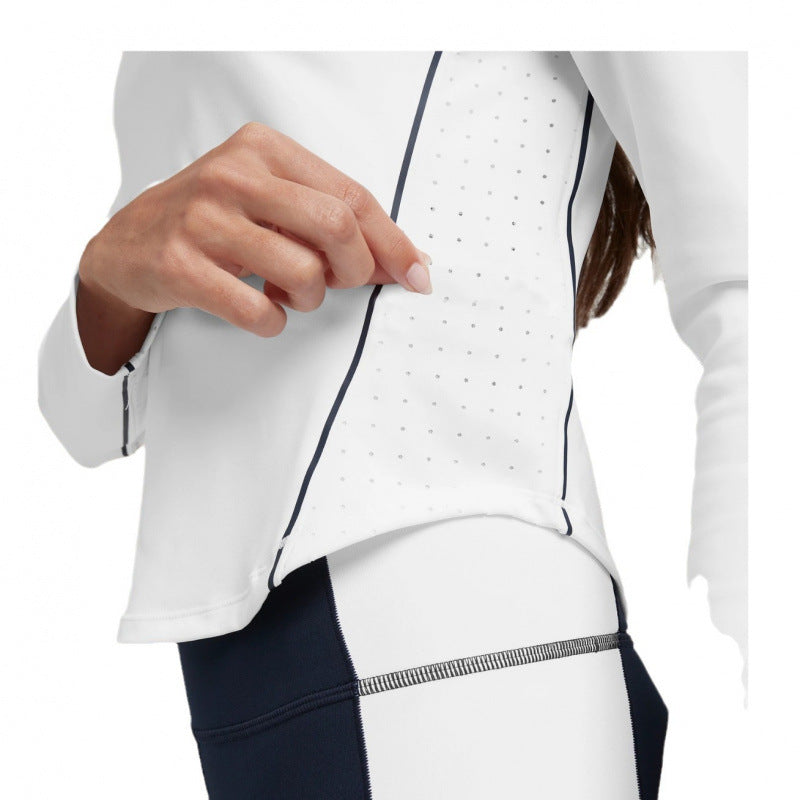 Women's Long-Sleeve Zip Golf & Tennis Top – product view 5