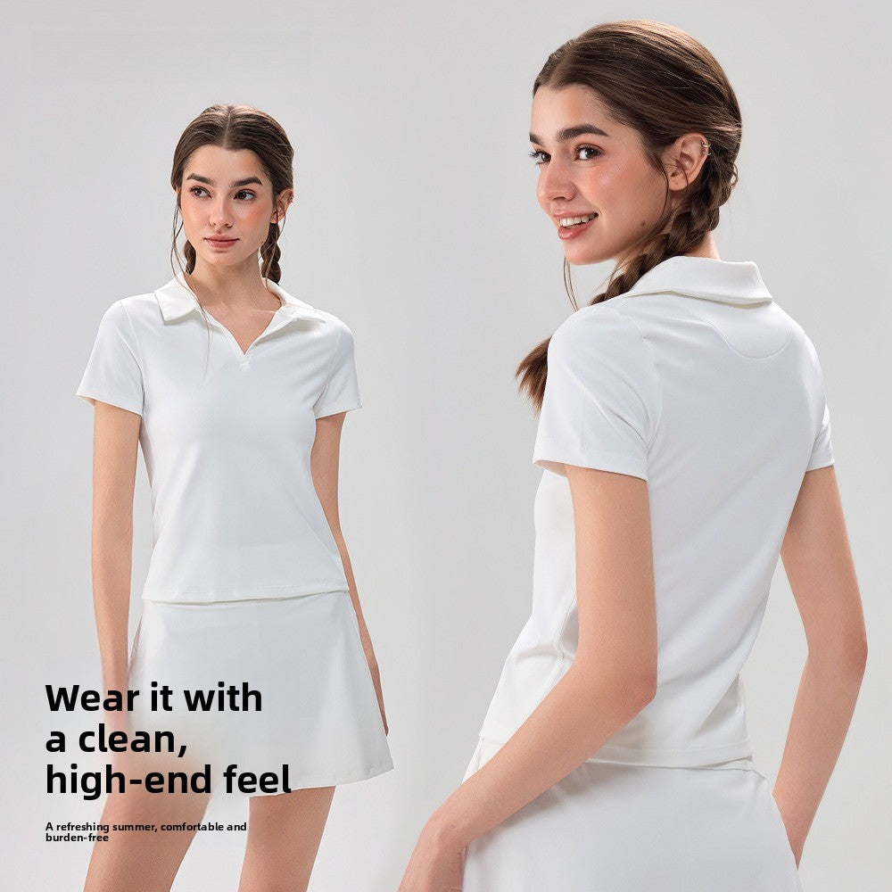 Women's Short-Sleeve Polo Golf Shirt – product view 4