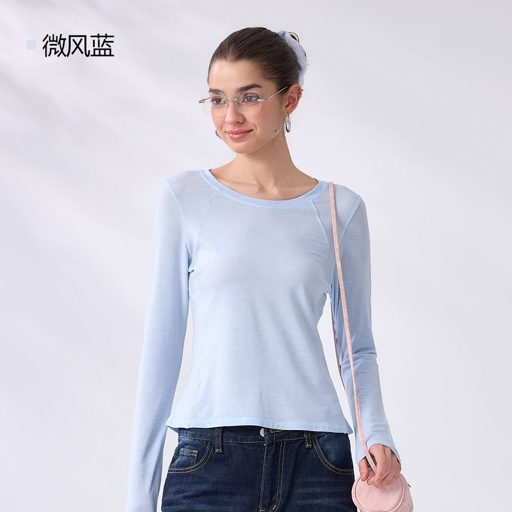 Women's Crew-Neck Activewear T-Shirt – product view 8