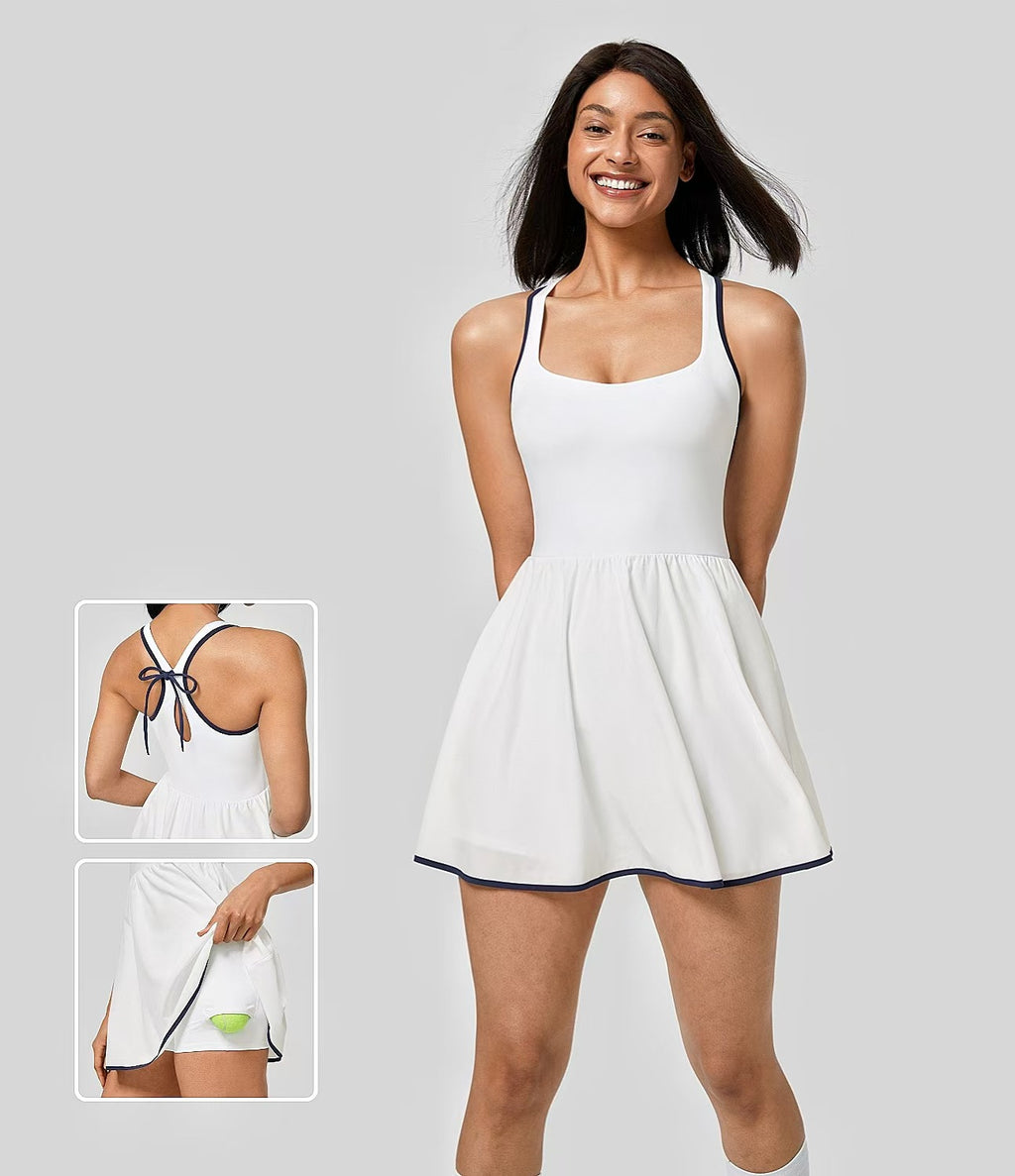Women's Bow-Detail Sleeveless Tennis Dress