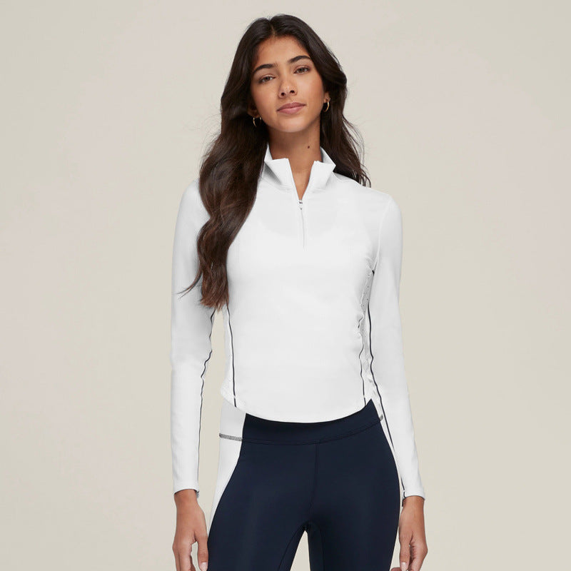 Women's Long-Sleeve Zip Golf & Tennis Top – product view 2