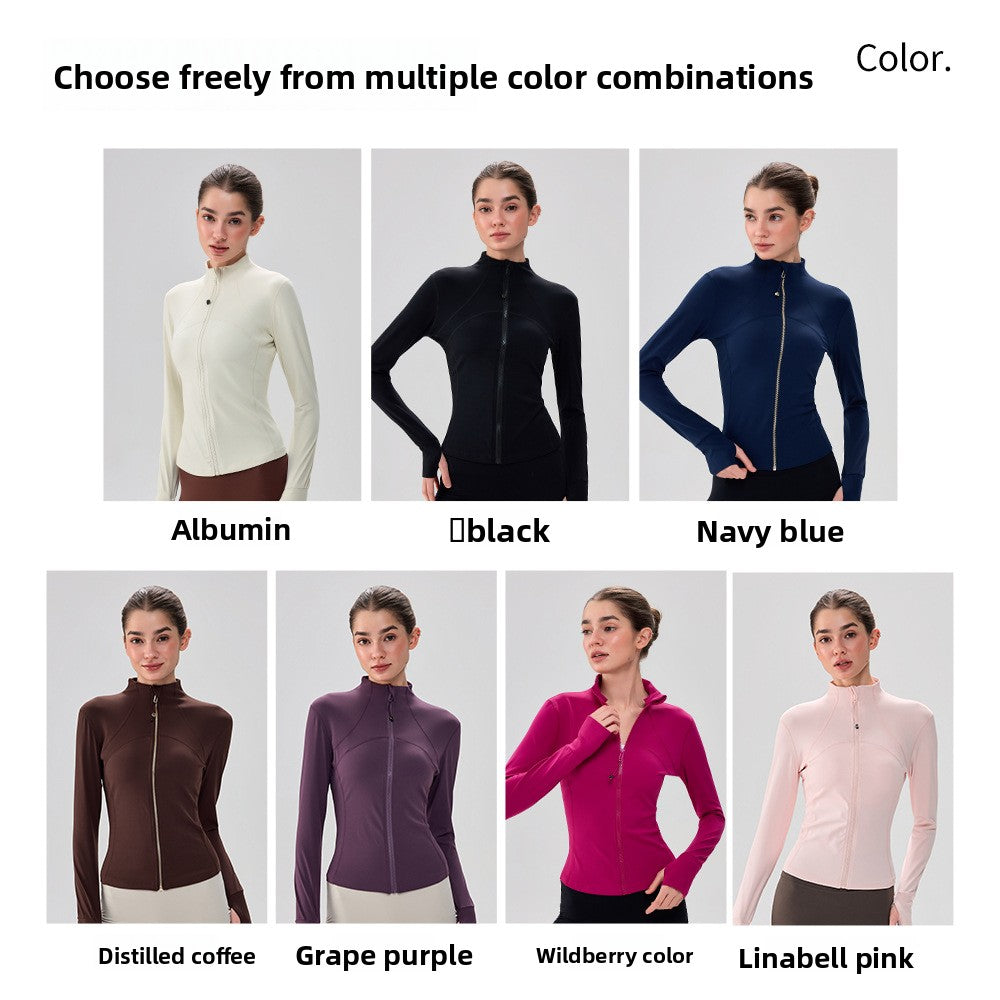 Women's High-Collar Zip Golf Jacket – product view 3