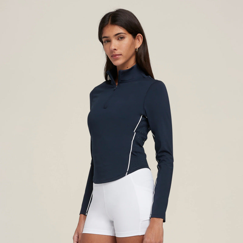 Women's Long-Sleeve Zip Golf & Tennis Top – product view 1