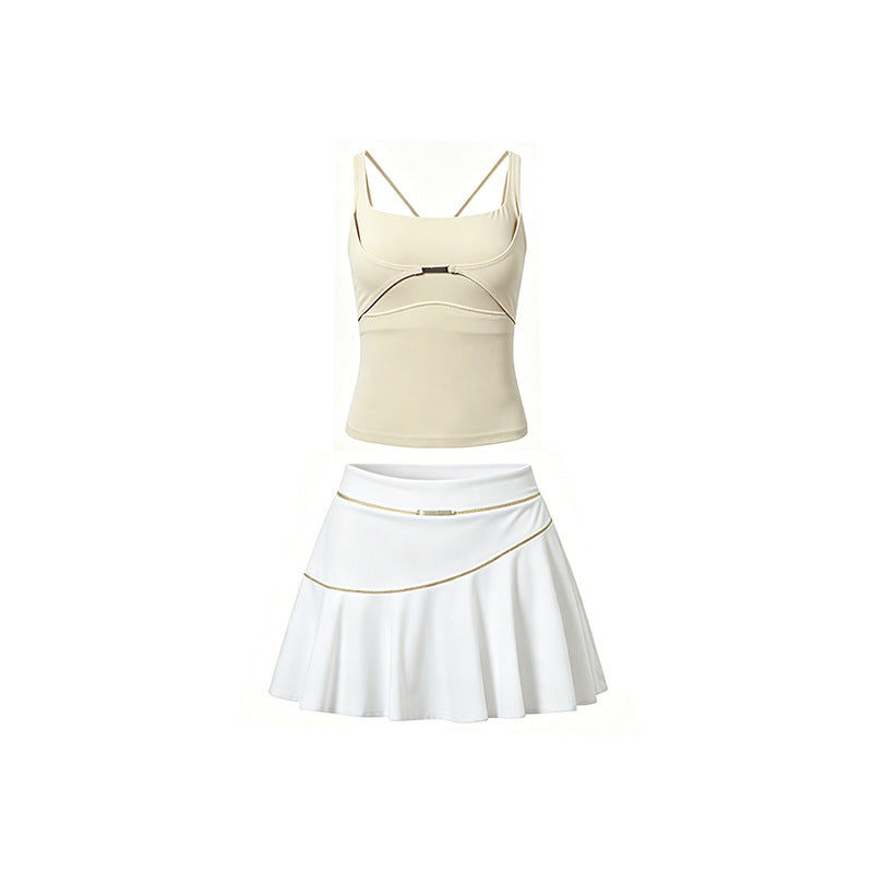 Women's Racerback Tennis Top & Skort Set