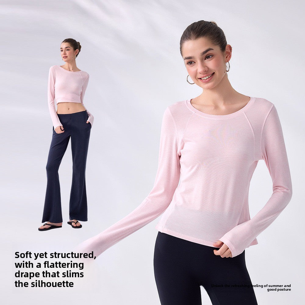 Women's Crew-Neck Activewear T-Shirt – product view 4