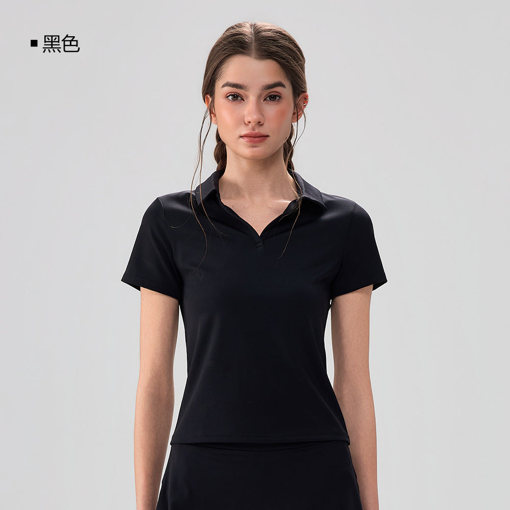Women's Short-Sleeve Polo Golf Shirt – product view 12