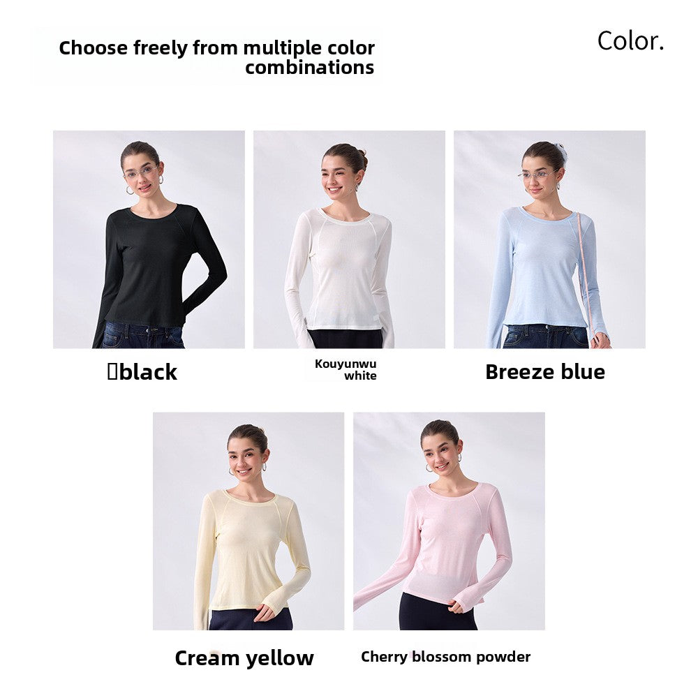 Women's Crew-Neck Activewear T-Shirt – product view 3