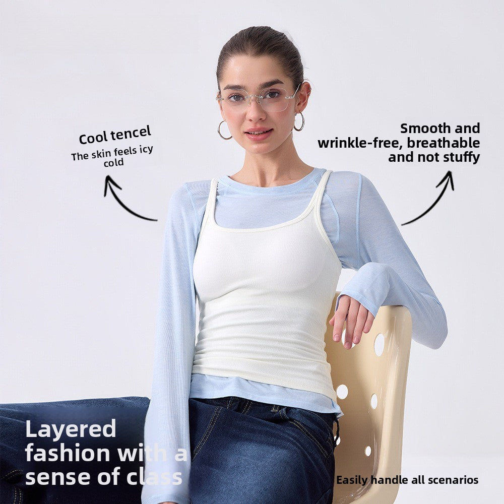 Women's Crew-Neck Activewear T-Shirt – product view 2
