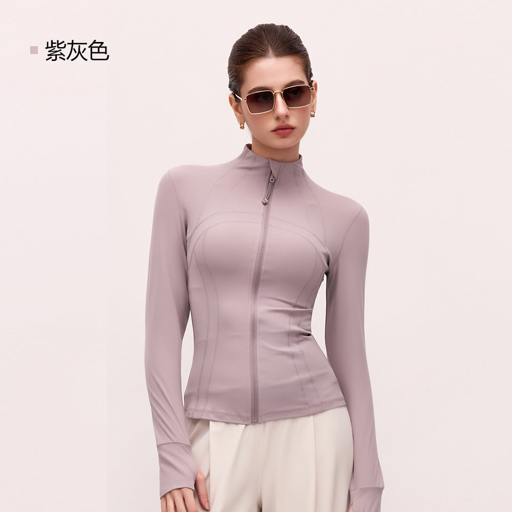 Women's Thumbhole High-Neck Active Jacket – product view 9