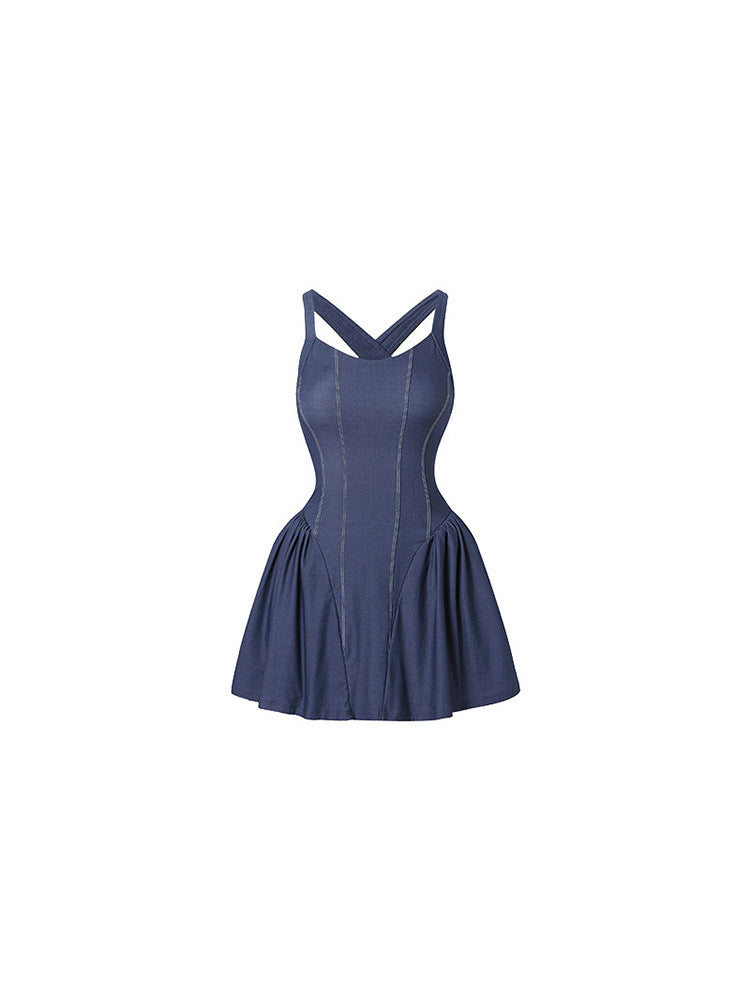 Women's Halter-Neck Padded Tennis Dress