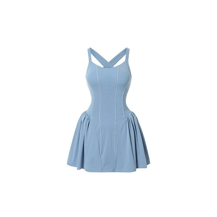 Women's Halter-Neck Padded Tennis Dress