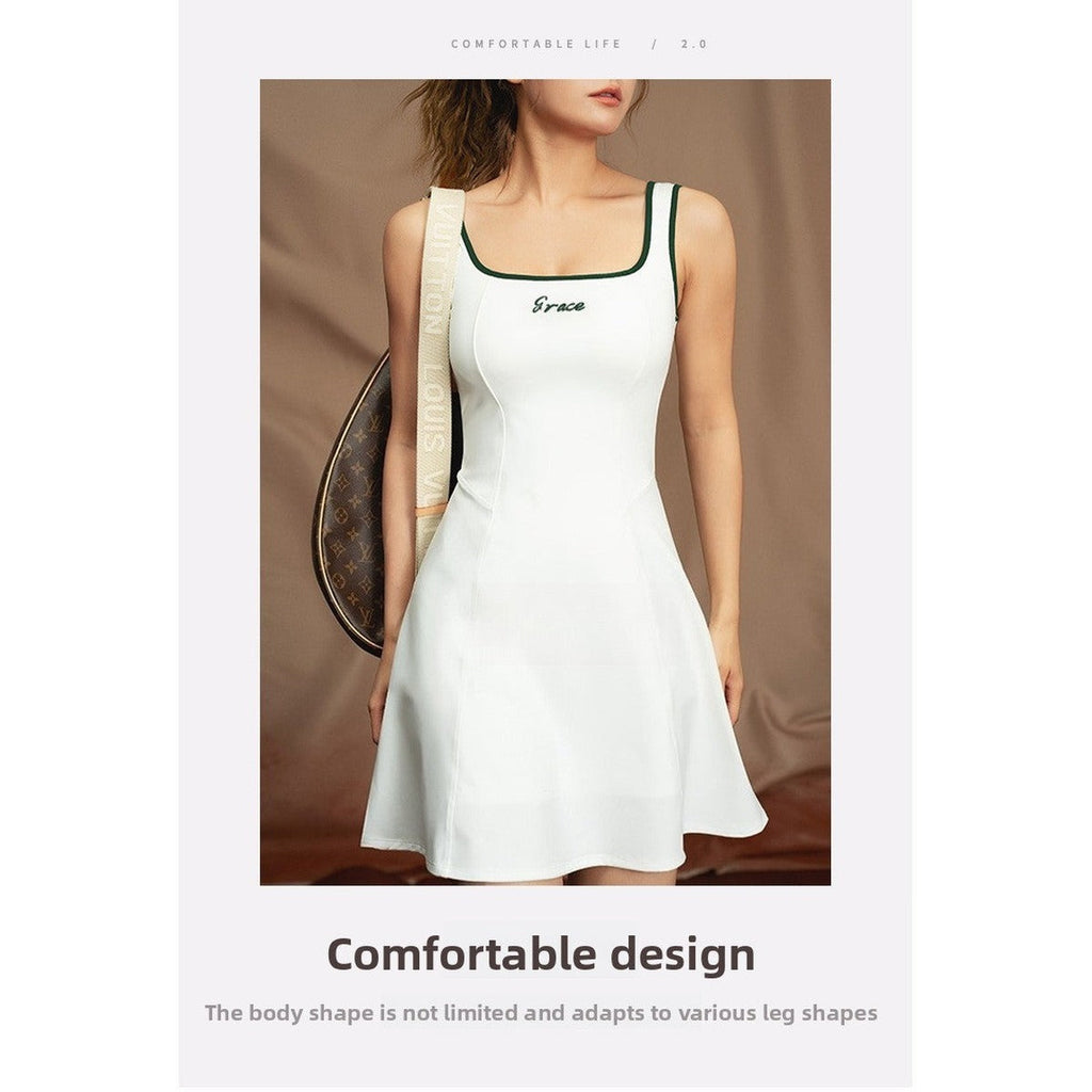 Women's Open-Back Quick-Dry Tennis Dress — view 5