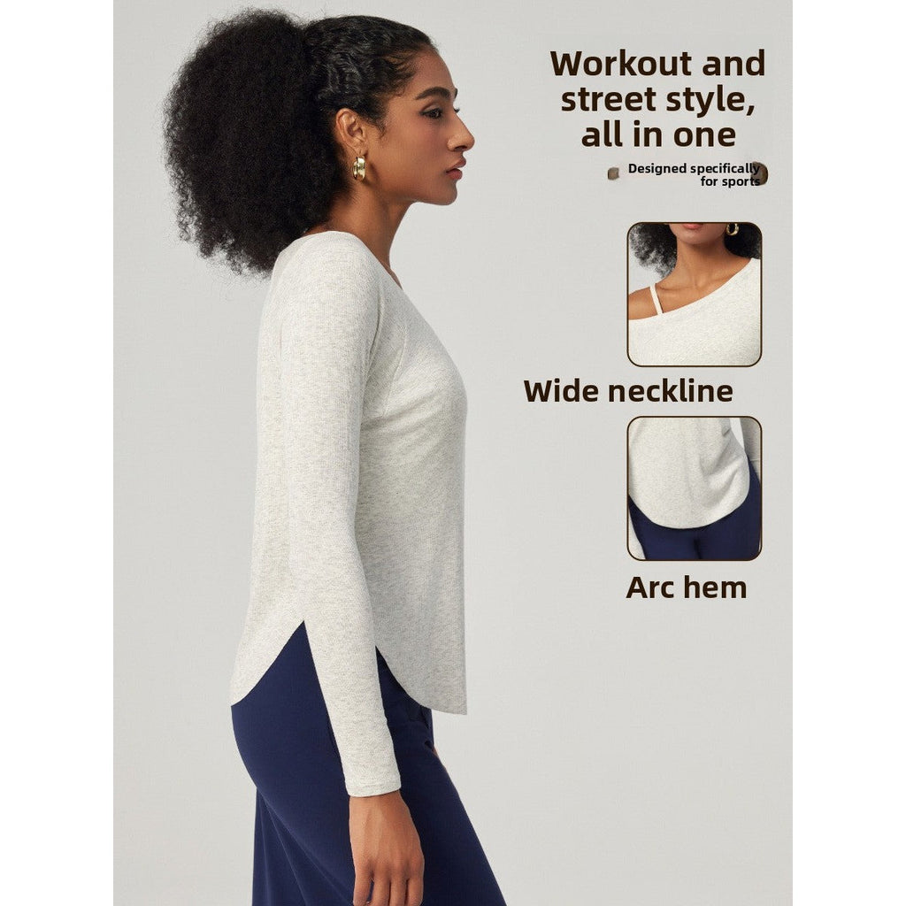 Women's Long-Sleeve Pilates & Yoga T-Shirt — view 1
