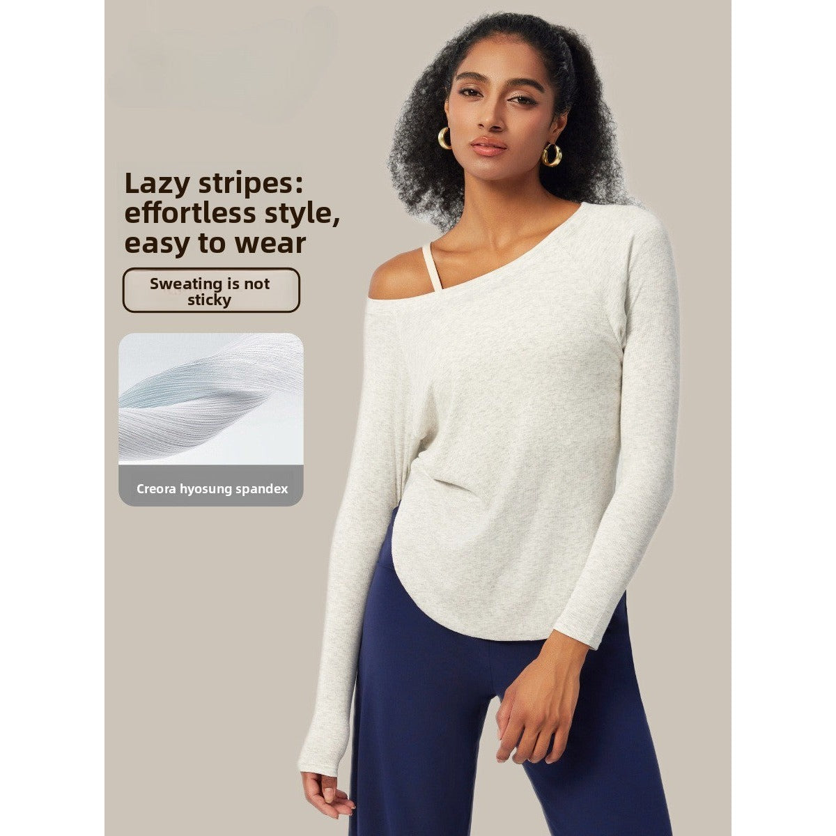 Women's Long-Sleeve Pilates & Yoga T-Shirt — view 2