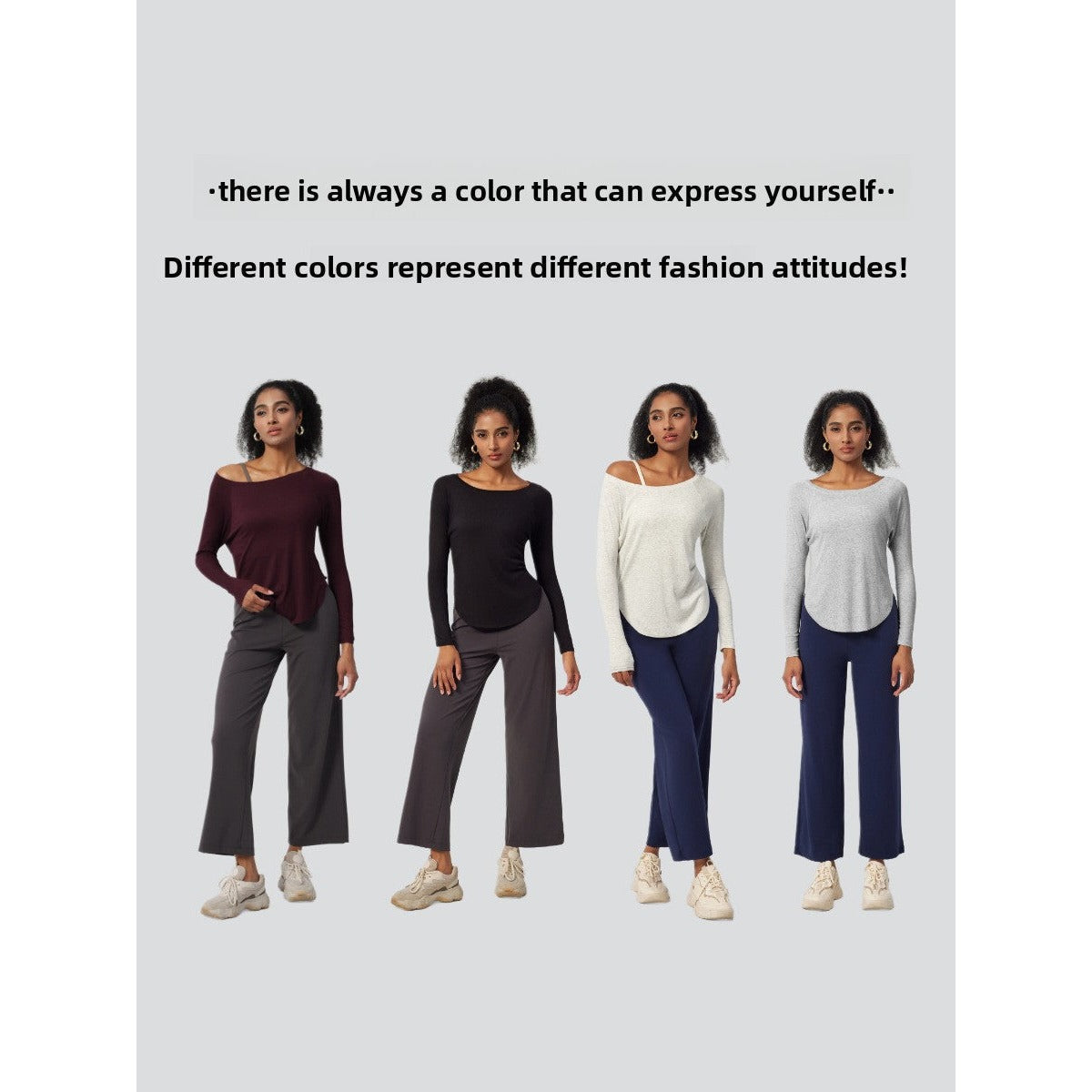 Women's Long-Sleeve Pilates & Yoga T-Shirt — view 3